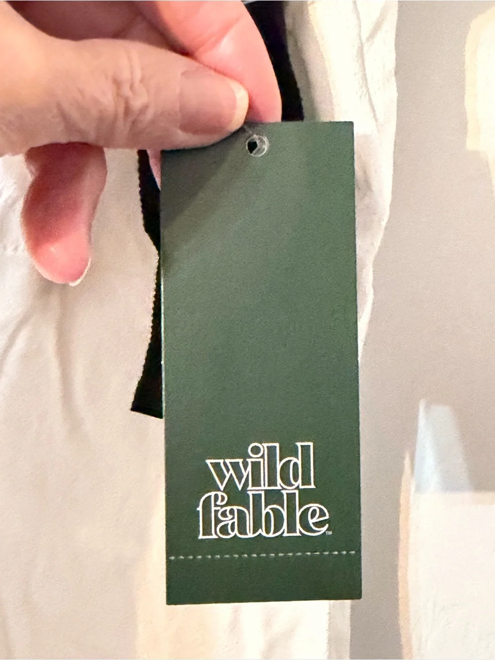 wild fable White Mini Dress with Black Tie-Shoulder Ribbons